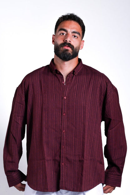 Burgundy privileged shirt