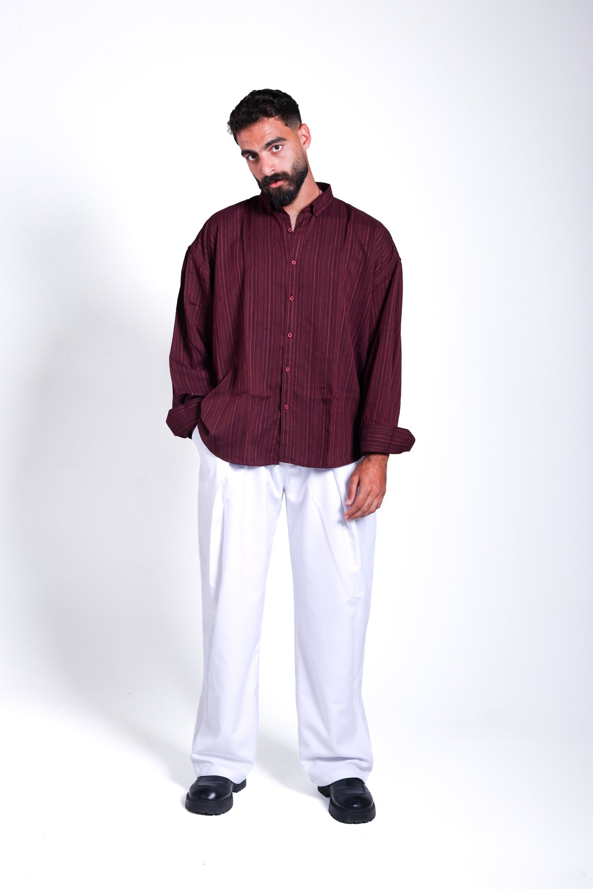 Burgundy privileged shirt