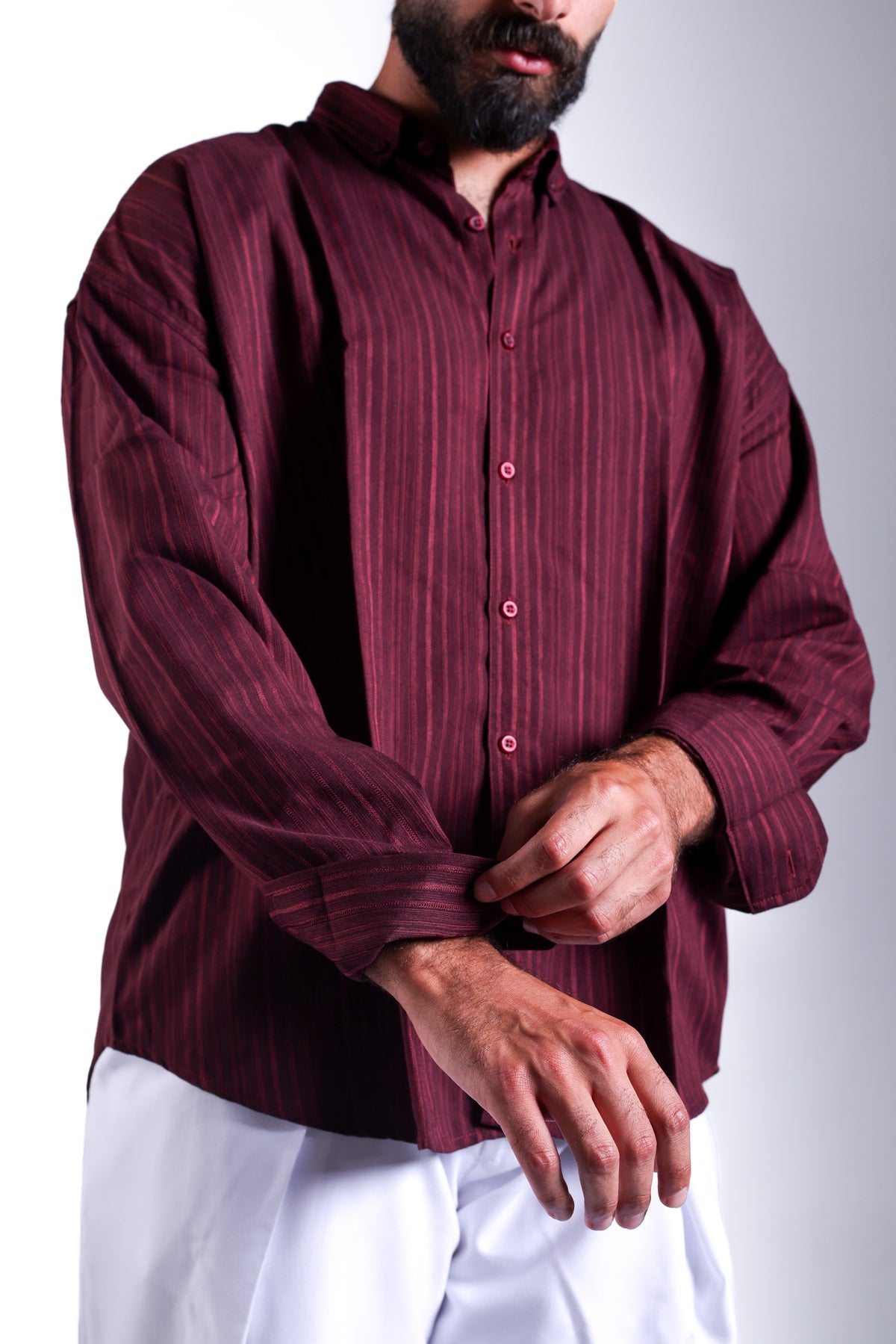 Burgundy privileged shirt